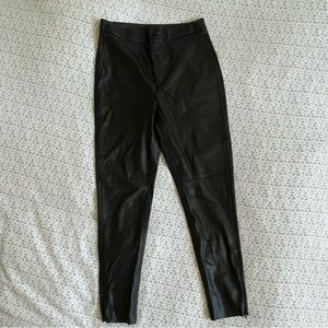 NWOT Zara Faux Leather Skinny Pants
